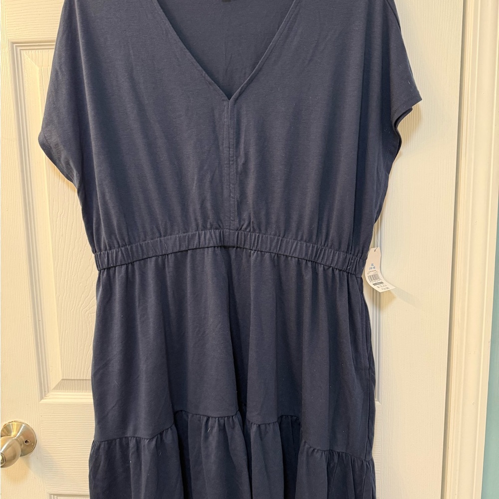 Time and Tru Navy Blue Dress